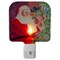 Northlight Norman Rockwell 'Santa Trimming Tree' Glass Christmas Night Light - 4"